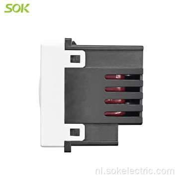 Deurbel Modulaire schakelaar socket wit CE CB